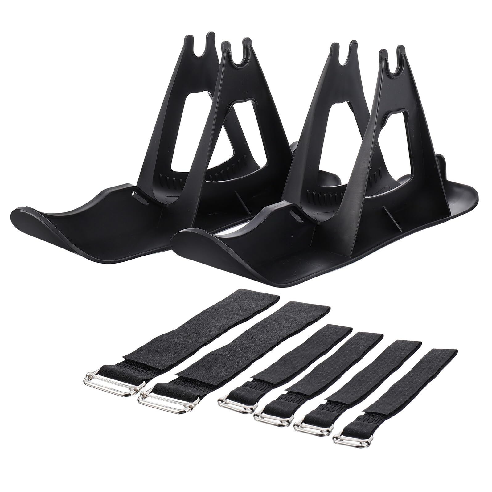 BESTonZON Slitta per Bici senza Pedali 13-15 Pollici per Bambini, Set 2 Pezzi in Plastica Resistente, Facile da Installare, Trasformazione Bici in Tavola da Sci per Divertimento Invernale