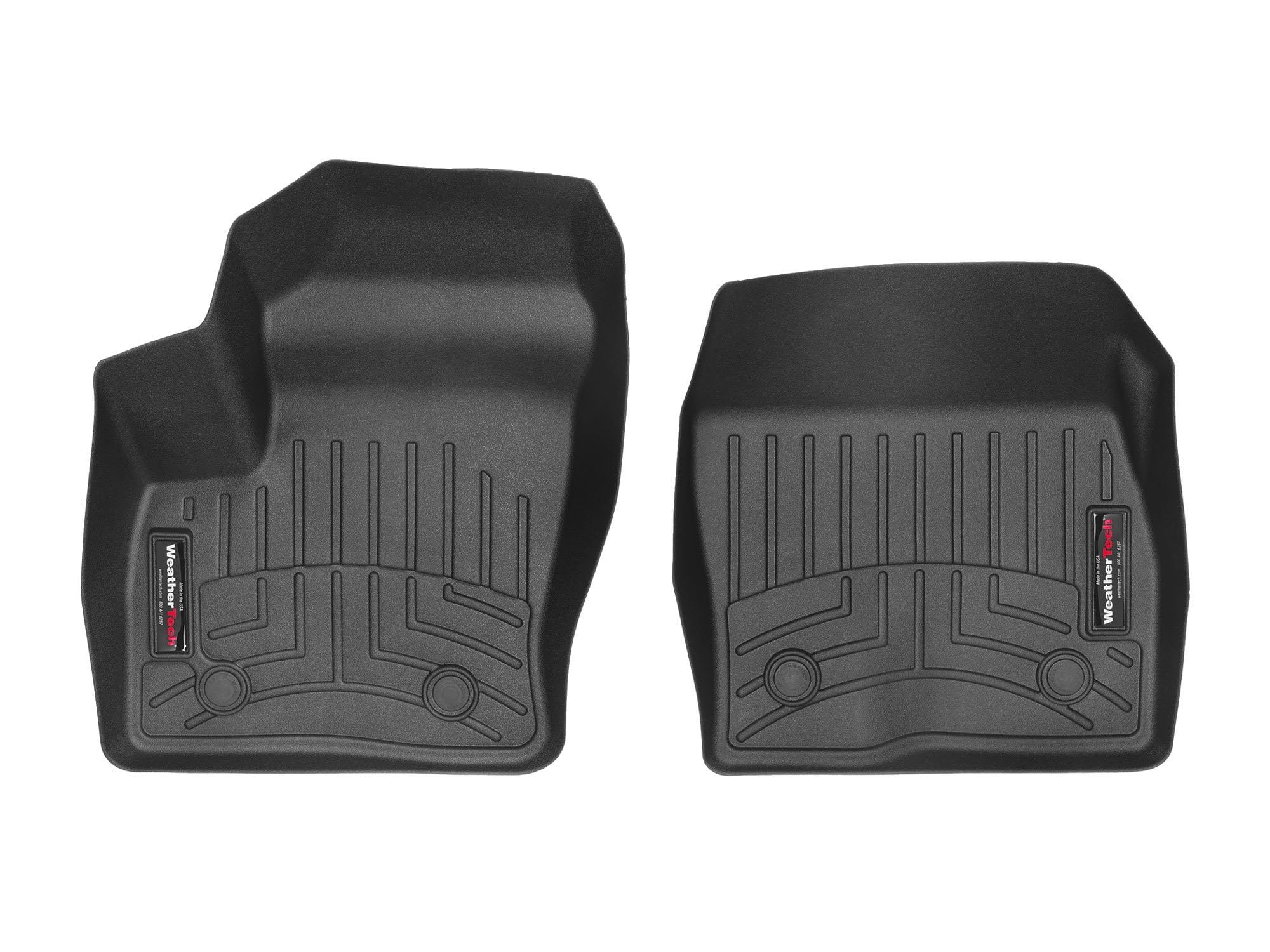WeatherTech Custom Fit FloorLiners for Ford Transit Connect, Transit Connect, Transit Connect - 1st Row (4416161V), Black