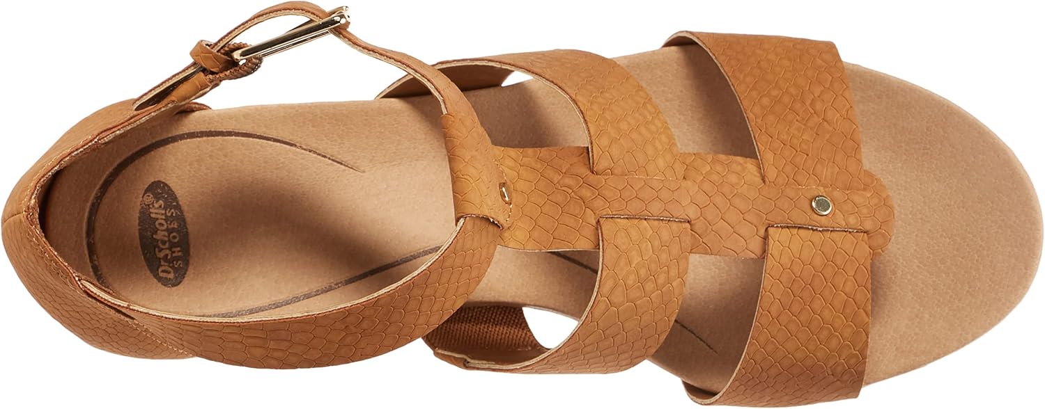 Dr. Scholl's Shoes Women's Barton Wedge Platform Sandal,Saddle Snake Print,9 - Image 5