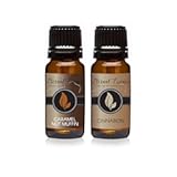 Eternal Essence Oils 2 Pack 10ml Premium Fragrance Oil Caramel & Cinnabon for Candle, Soap Making, Aromatherapy, Diffusers, Home Care, & Humidifiers