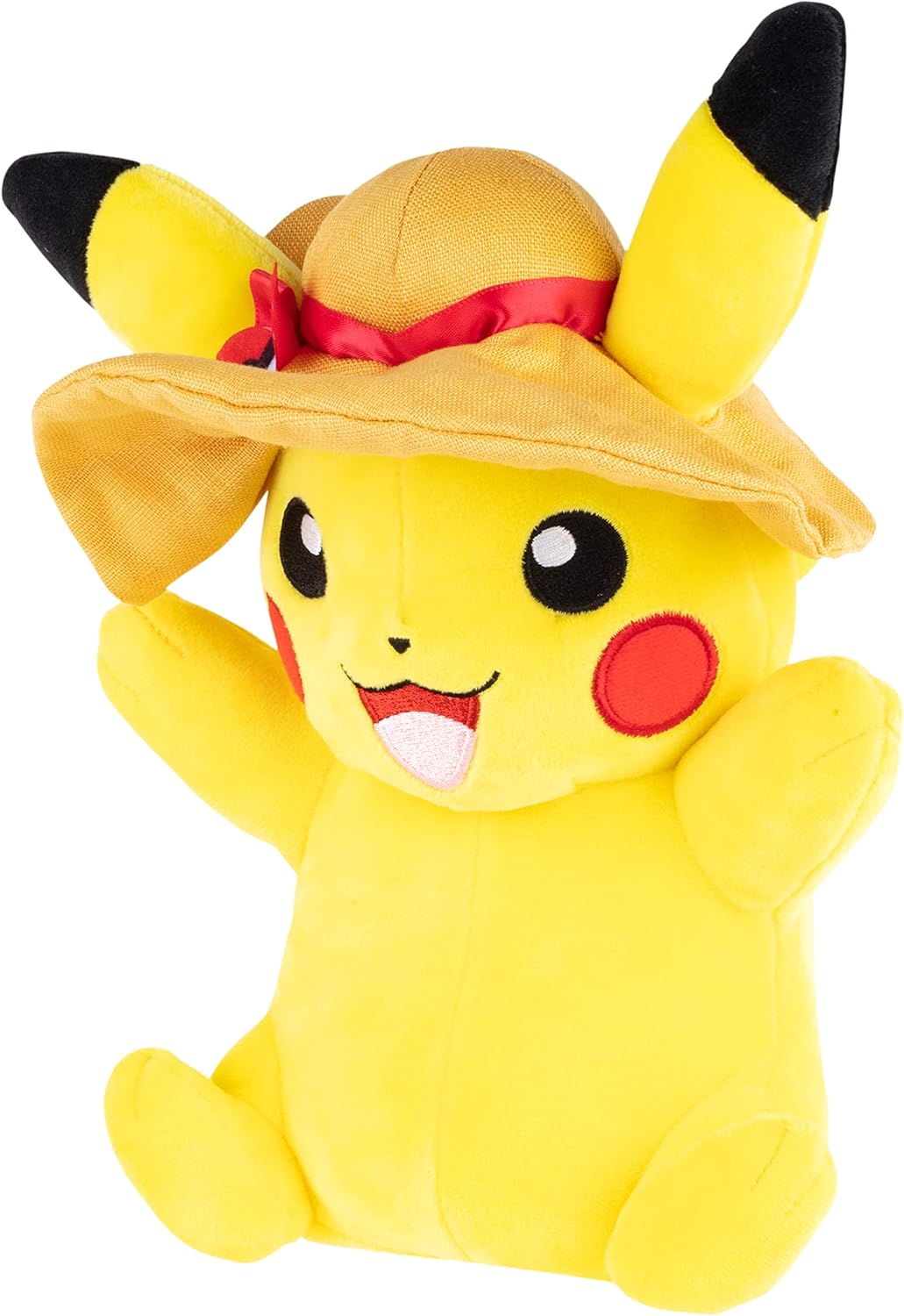Pokemon 8" Pikachu Plush with Hat Accessory - Officially Licensed Limited Edition - Authentic Soft Stuffed Animal Toy Figure - Easter Basket Stuffer Gift for Kids, Boys, Girls - 2+