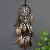 Handmade Native American Feather Dream Catcher - Bohemian Wall Hanging Ornament for Bedroom, Car, Kids Room & Birthday Gifts