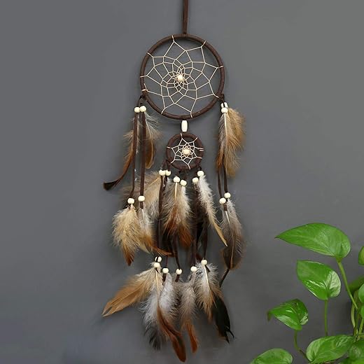 Feather Dream Catcher Handmade Native American Dream Catchers Bohe Wall Hanging Decoration Ornament for Kids Bedroom Car Decor Home Decoration Birthday Party