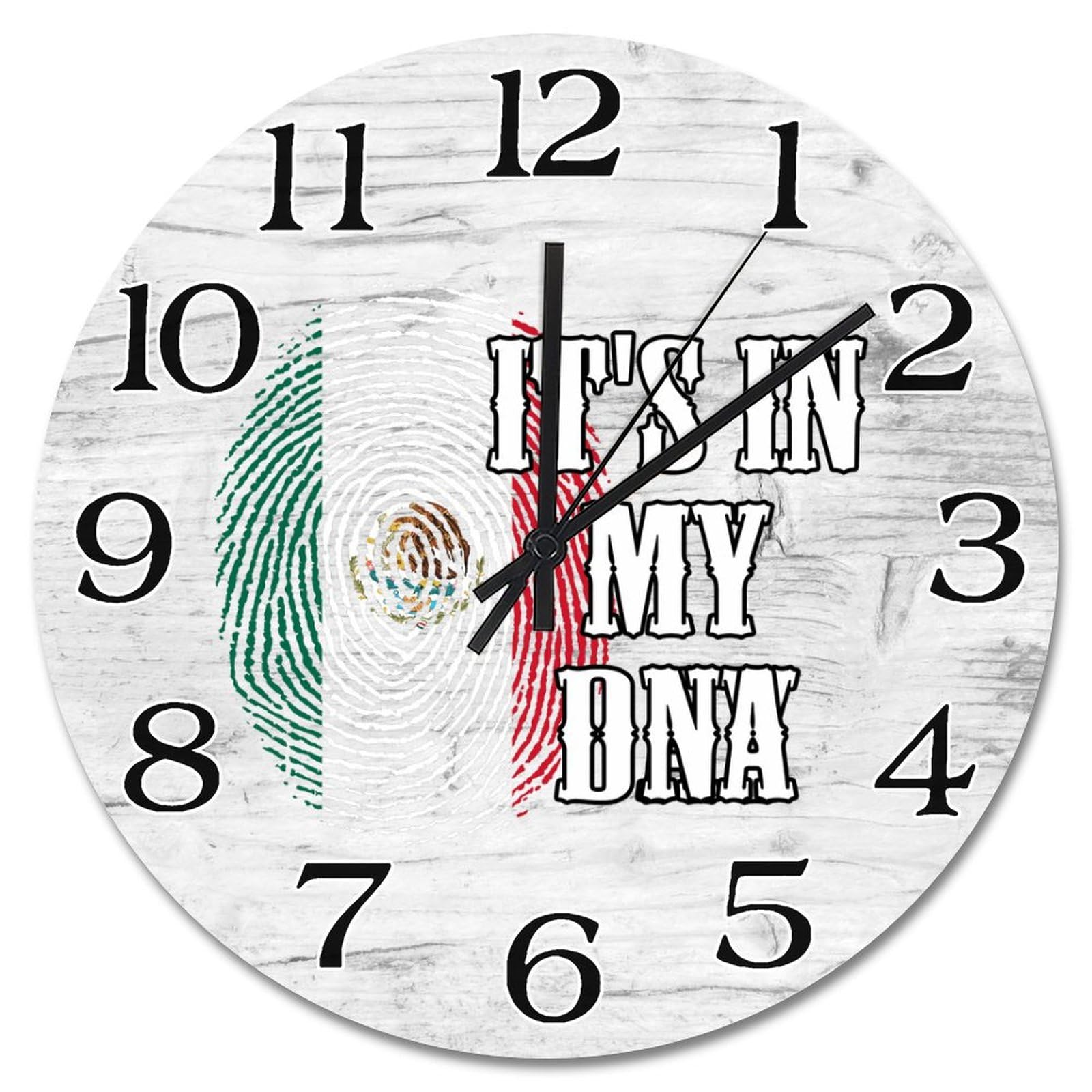 Horloge murale Mexique ronde vintage 30 cm pour decorer mur vide salon