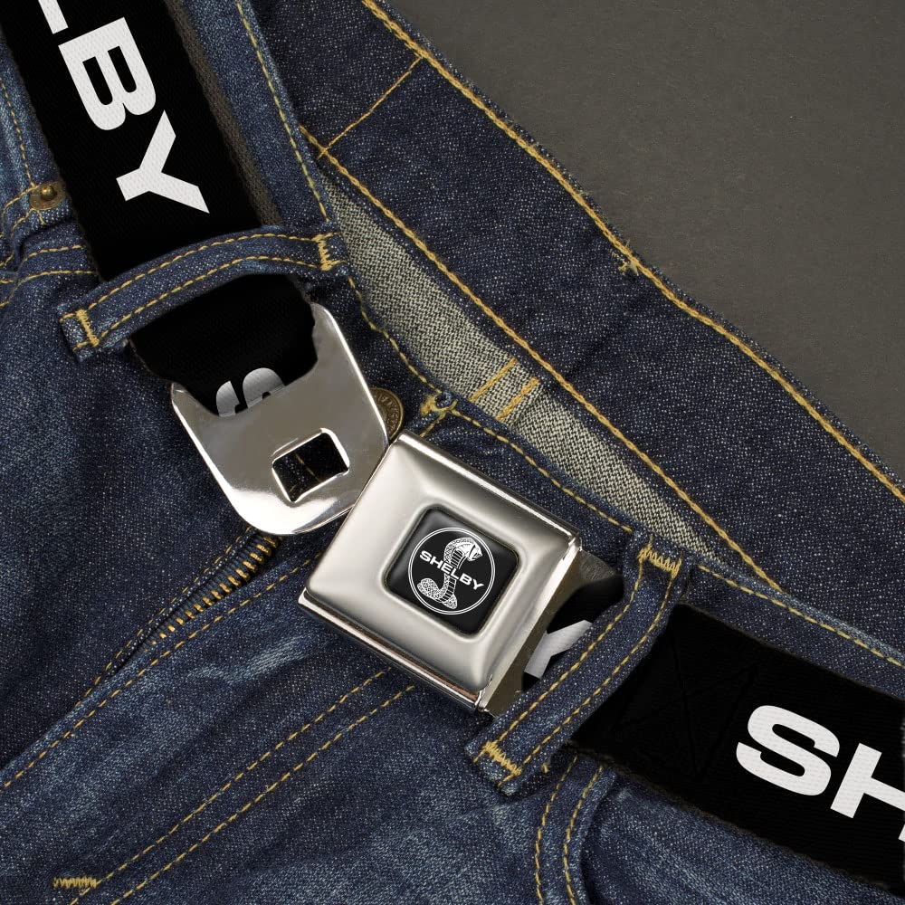 Buckle-Down unisex adult Seatbelt Shelby Xl Belt, Shelby, 1.5 Wide - Fits Pant Size 32-52 US