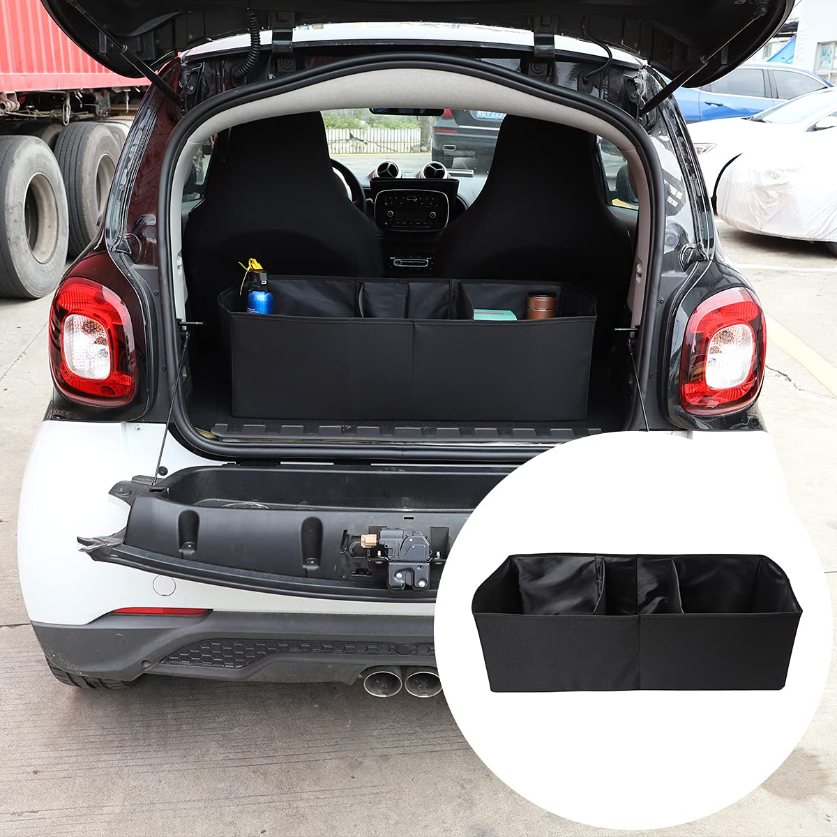 Sac de rangement pliable pour coffre de voiture - Organiseur de coffre de voiture - Sac de rangement de voyage pour l'organisation et l'entretien du coffre