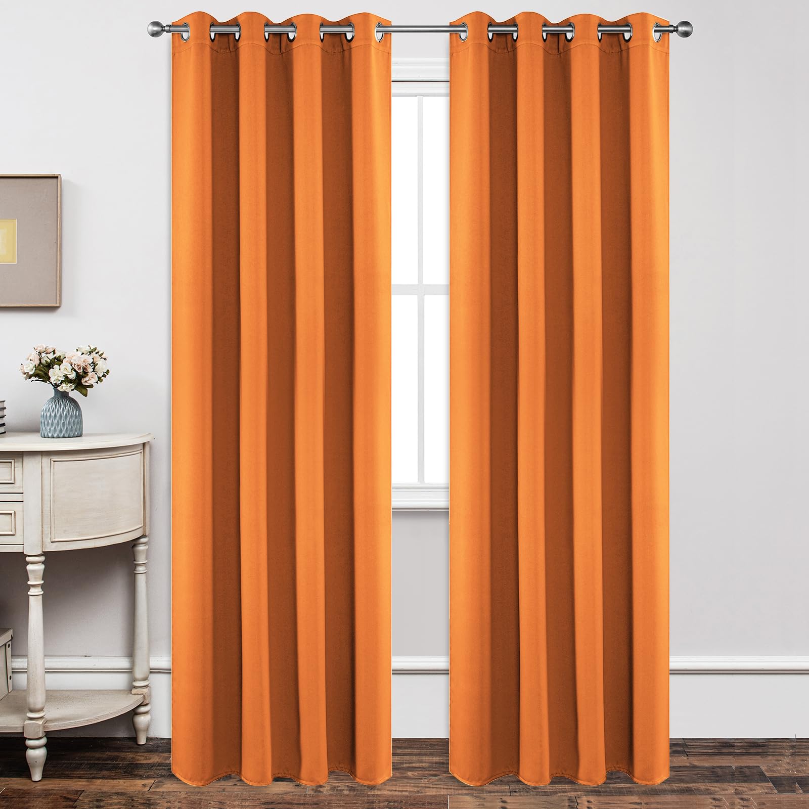 Joydeco Tende Oscuranti per Interni 2 Pezzi, Tende Termiche con Occhielli per Soggiorno Moderne, Cameretta Bambini, Camera da Letto Blackout Curtains