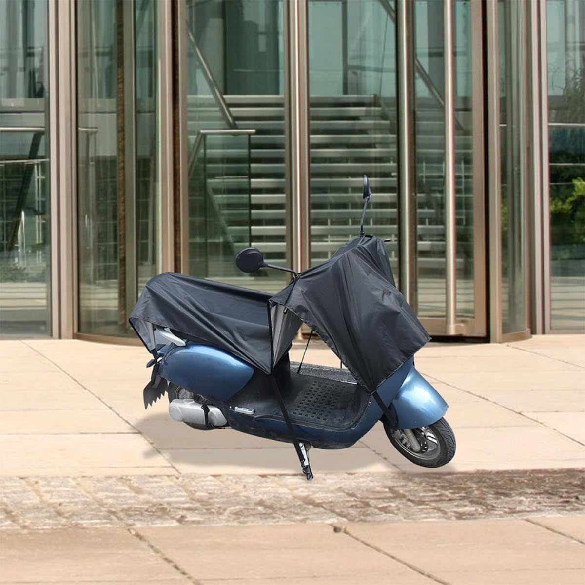 CHILDWEET Copertura Antipioggia per Scooter Elettrico Telo Oxford Rivestimento Argentato Resistente alle Intemperie 72X220Cm Uso Esterno
