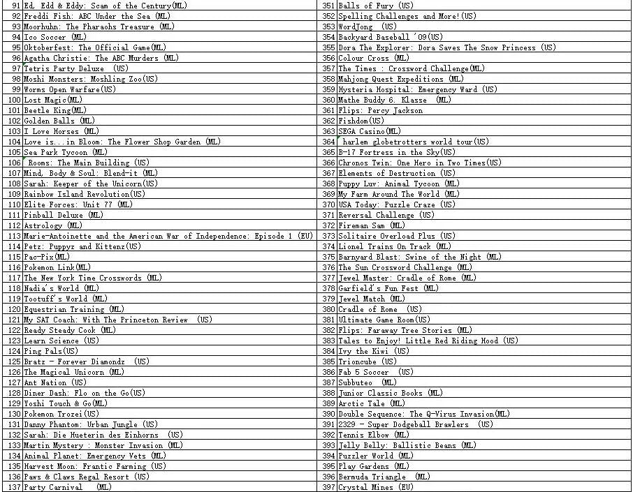 23/356/486/502 in 1 MULTI CART Super Combo Video Games Cartridge Card for Nintendo DS NDS 3DS XL 3DSXL 2DS NDSL NDSI (502 in 1) - Image 5