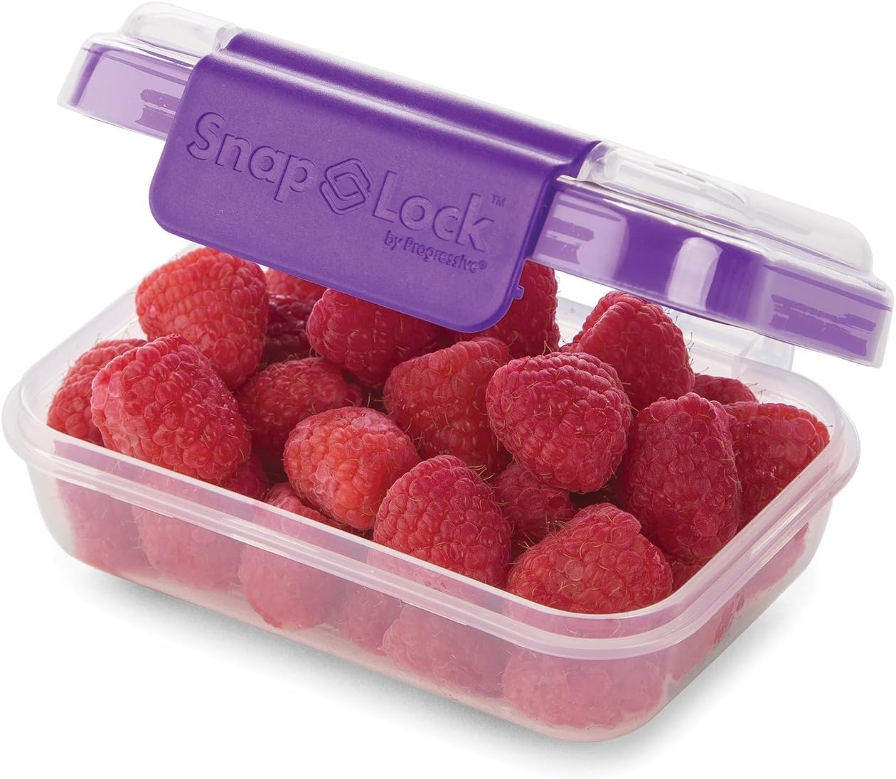 1-Cup Storage Container - Purple, SNL-1006P Easy-To-Open, Leak-Proof Silicone Seal, Snap-Off Lid, Stackable, BPA FREE