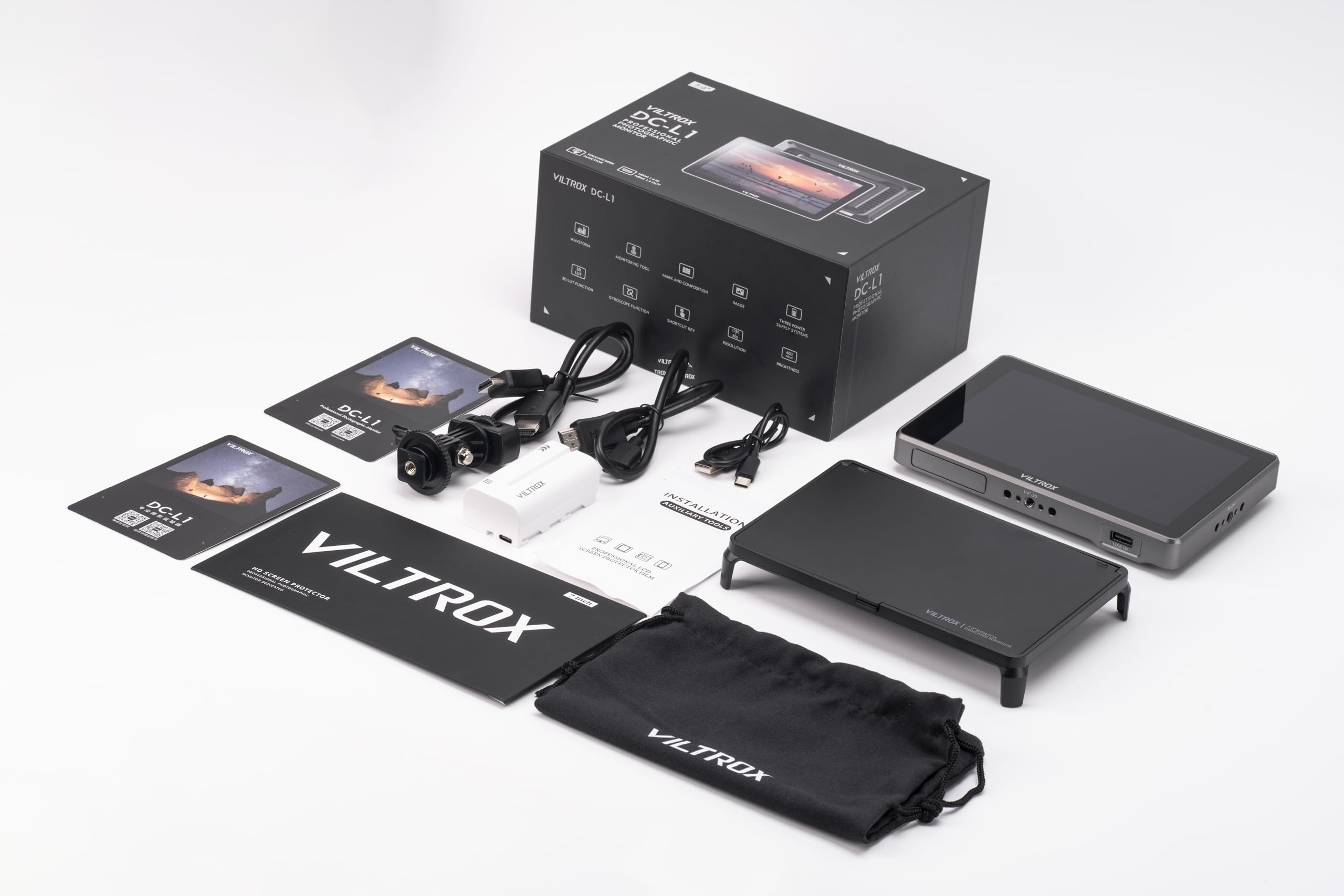 【7インチフィールドモニター】VILTROX DC-70 バッテリー/充電器付き Amazon.com : VILTROX DC-70 II 7 inch Camera Field Monitor, 4K HDMI