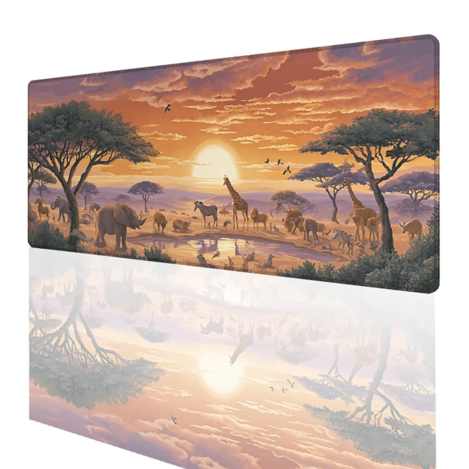Tappetino Mouse Cloud Tappetino Gaming XXL 1000x500mm, Sottomano Scrivania Aereo Mouse Pad Migliora Accessori Gaming Precisione e Velocità, Adatto per Giochi e Ufficio Domestico, Regalo Uomo G-10971