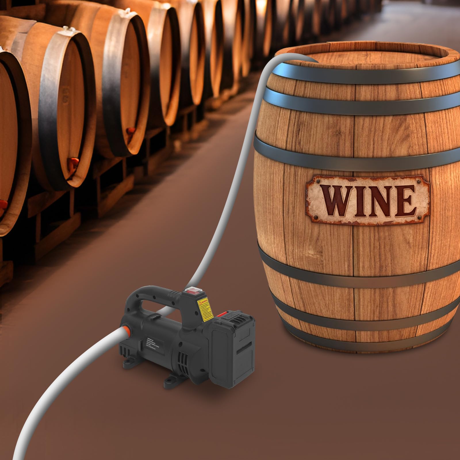 Bomba de aceite eléctrica de 200 W con 5000 rpm y 40 l/min de caudal | Bomba de combustible con protección contra sobrecarga para uso en barcos, camiones, hogares y agricultura