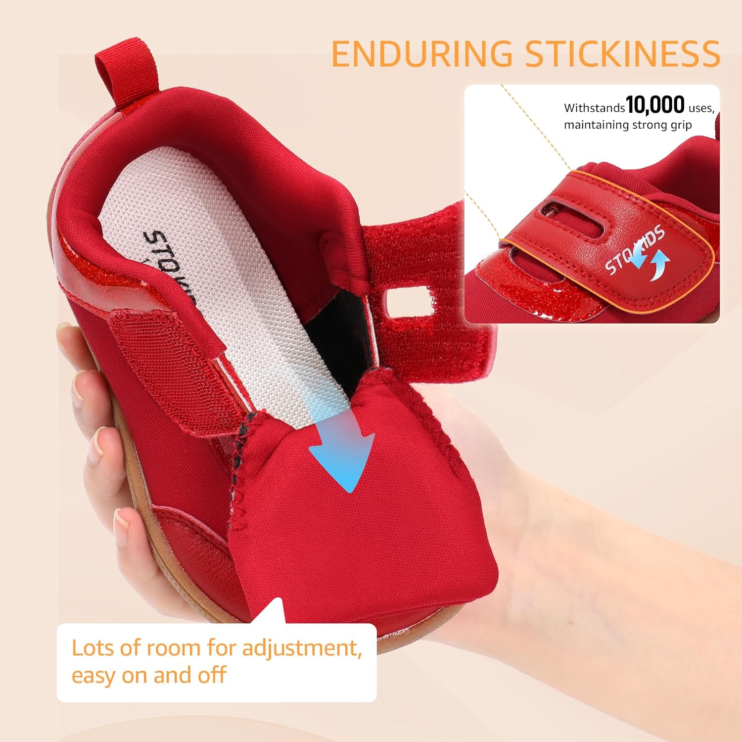 Toddler Wide Toe Box Barefoot Shoes Boys Girls Zero Drop,Baby First Walking Shoes Glitter Little Kids Sneakers Non-Slip Preschool Running Tennis Canvas Casual Preschool Outdoor Activities - Image 6