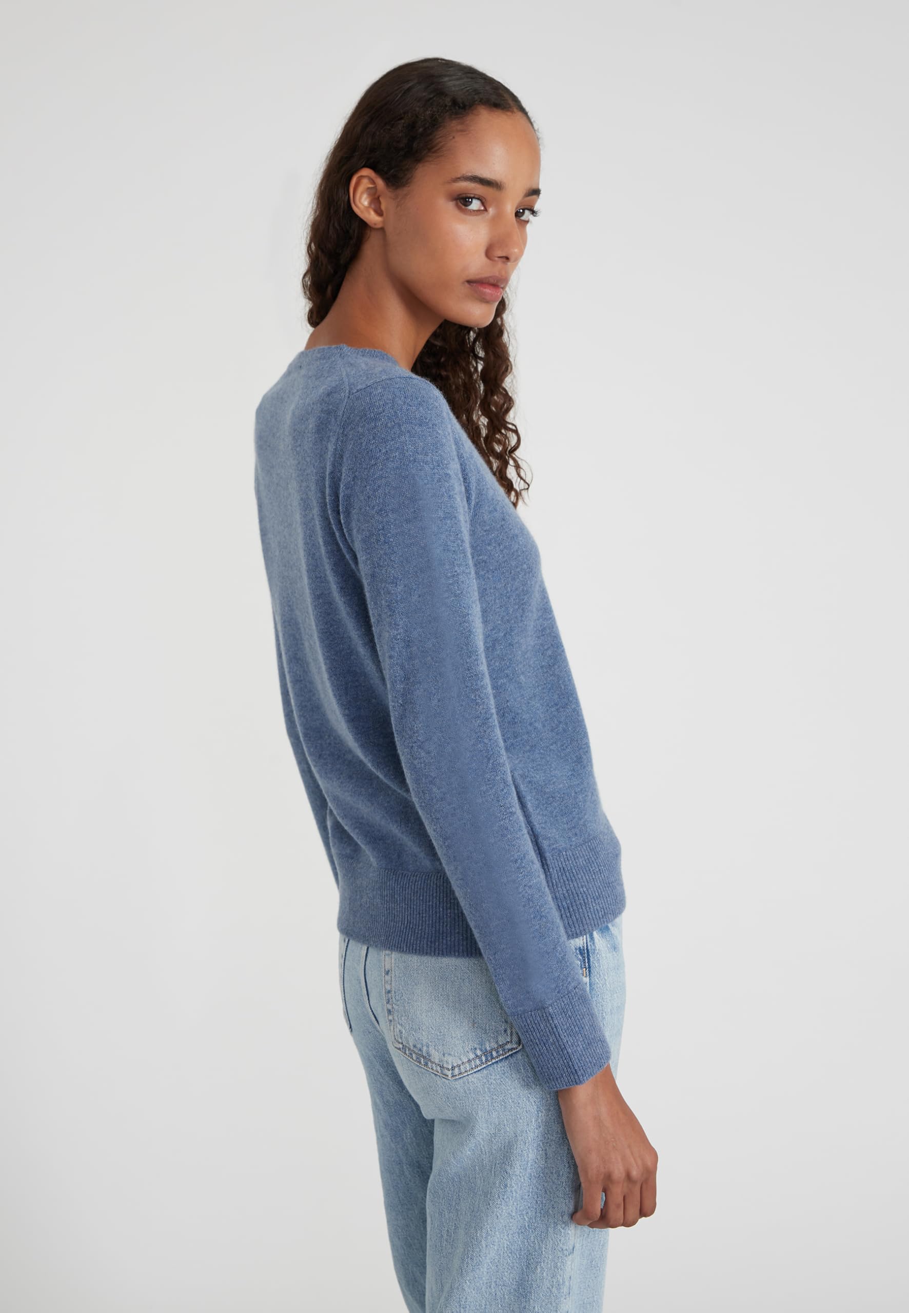 Style & Republic V-Neck Kaschmir Pullover-Damen elegant aus 100% Cashmere - Dein kuscheliger Premium Strickpullover für stilvolle Herbst- & Winter-Momente