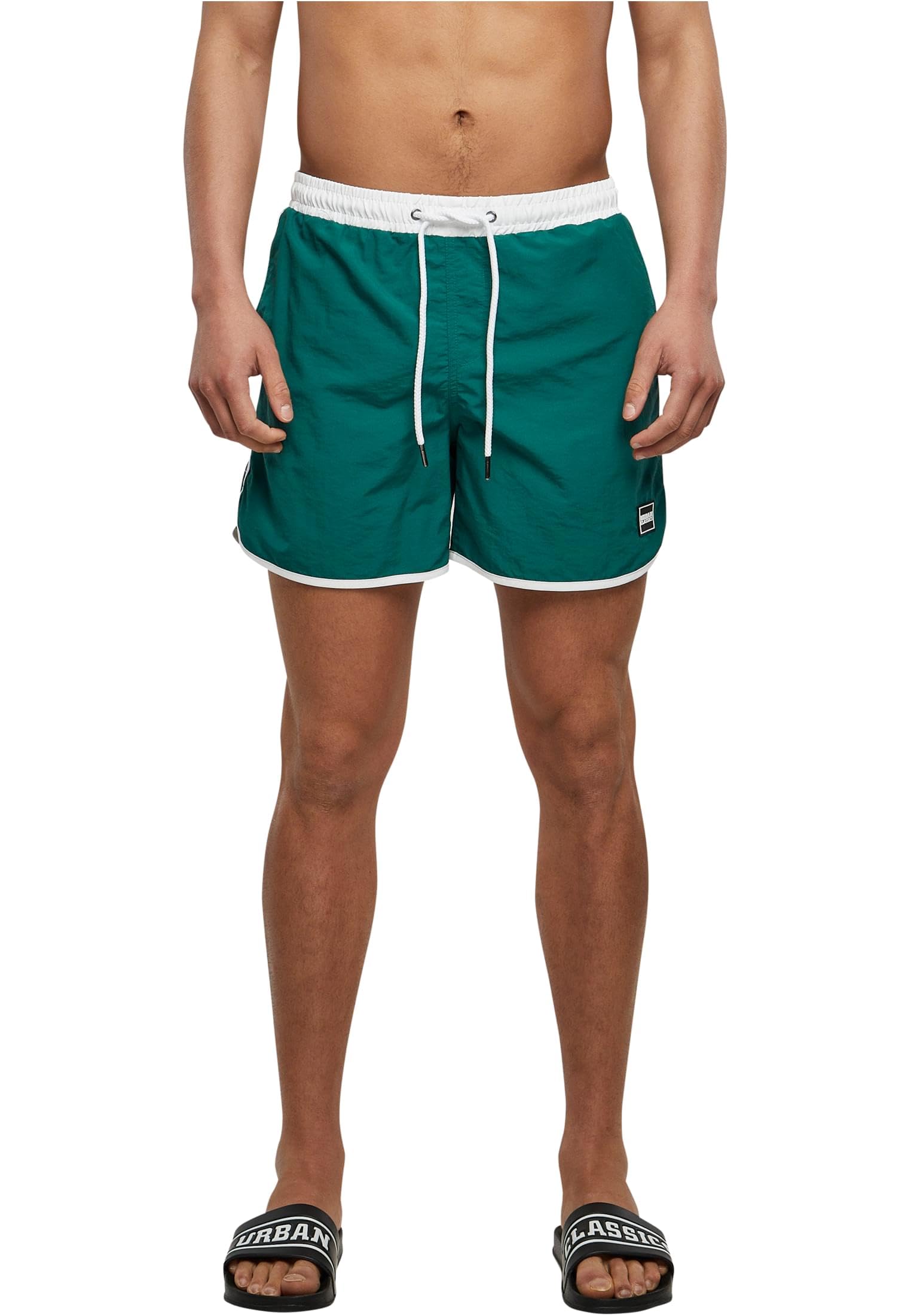 Urban Classics Retro Hombre Bañador Gris Marengo