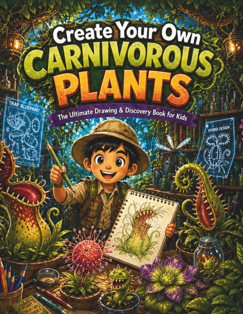 Create Your Own Carnivorous Plants: The Ultimate Drawing & Discovery Book for Kids
