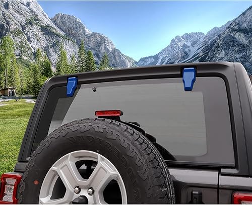Vista 107 de Voodonala Cubierta de bisagra para puerta trasera derecha e izquierda para Jeep JL 2018-2025 Jeep Wrangler JL JLU Accesorios exteriores, negro