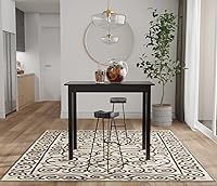 Vista 3 de Carolina Chair & Table Tavern - Mesa rectangular de bar, elegante acabado en varios pasos, 4 patas rectas, muebles de madera maciza, mesa