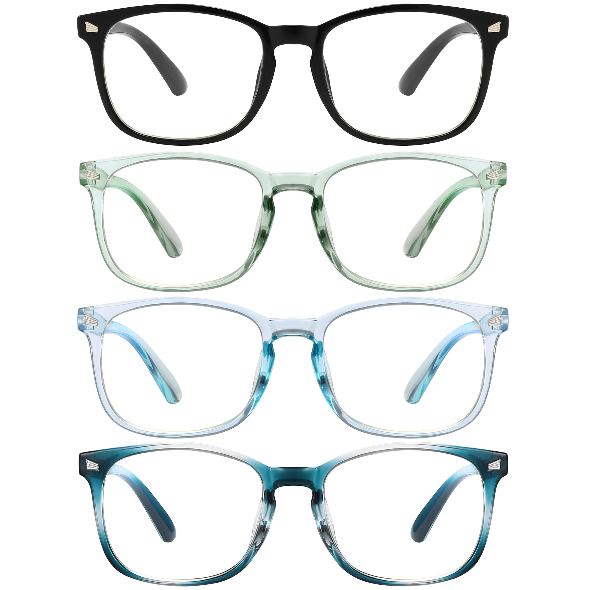 MIGSIR Blue Light Blocking Glasses for Computer Gaming, Fashion Fake Anti Eye Strain Eyeglasses for Women Men