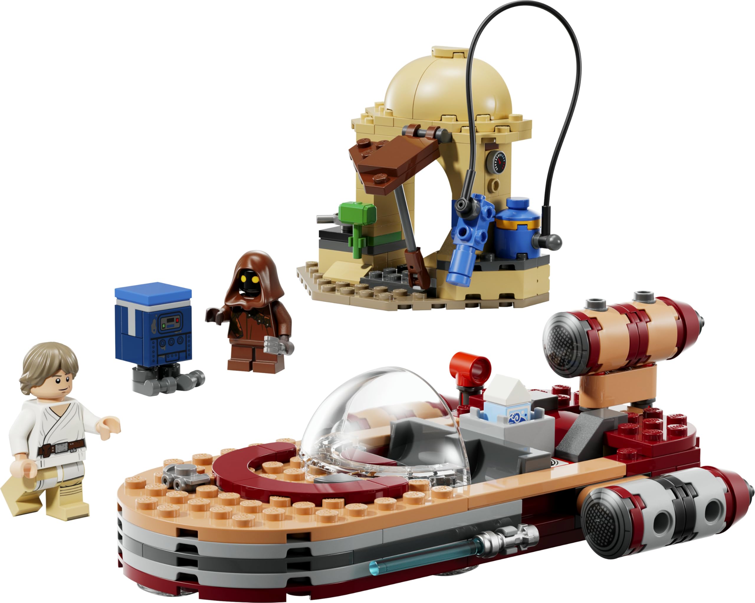 LEGO Star Wars 75420 SMART Play: Lukes Landspeeder - Kompatibles Interaktives Spielzeug inkl. SMART Tag und Luke Skywalker Minifigur - Geschenkidee für Jungen, Mädchen & Erwachsene Fans ab 6 Jahren