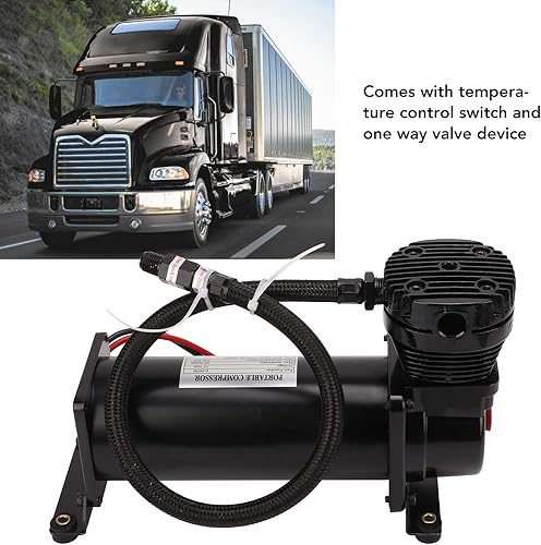 Miniatura 7 de Tgoon Compresor de aire de 200 PSI compresor de aire de alta resistencia de respuesta rápida 12 V 23 A suspensión profesional compacto para