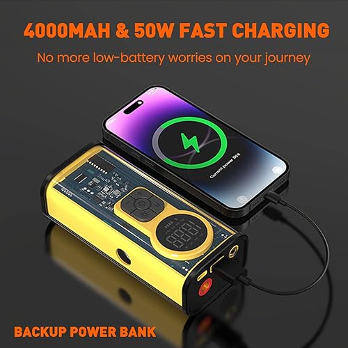 Miniatura 5 de Bomba eléctrica para neumáticos de bicicleta, bomba de aire eléctrica portátil para bicicleta de carretera, bicicleta eléctrica, motocicleta,