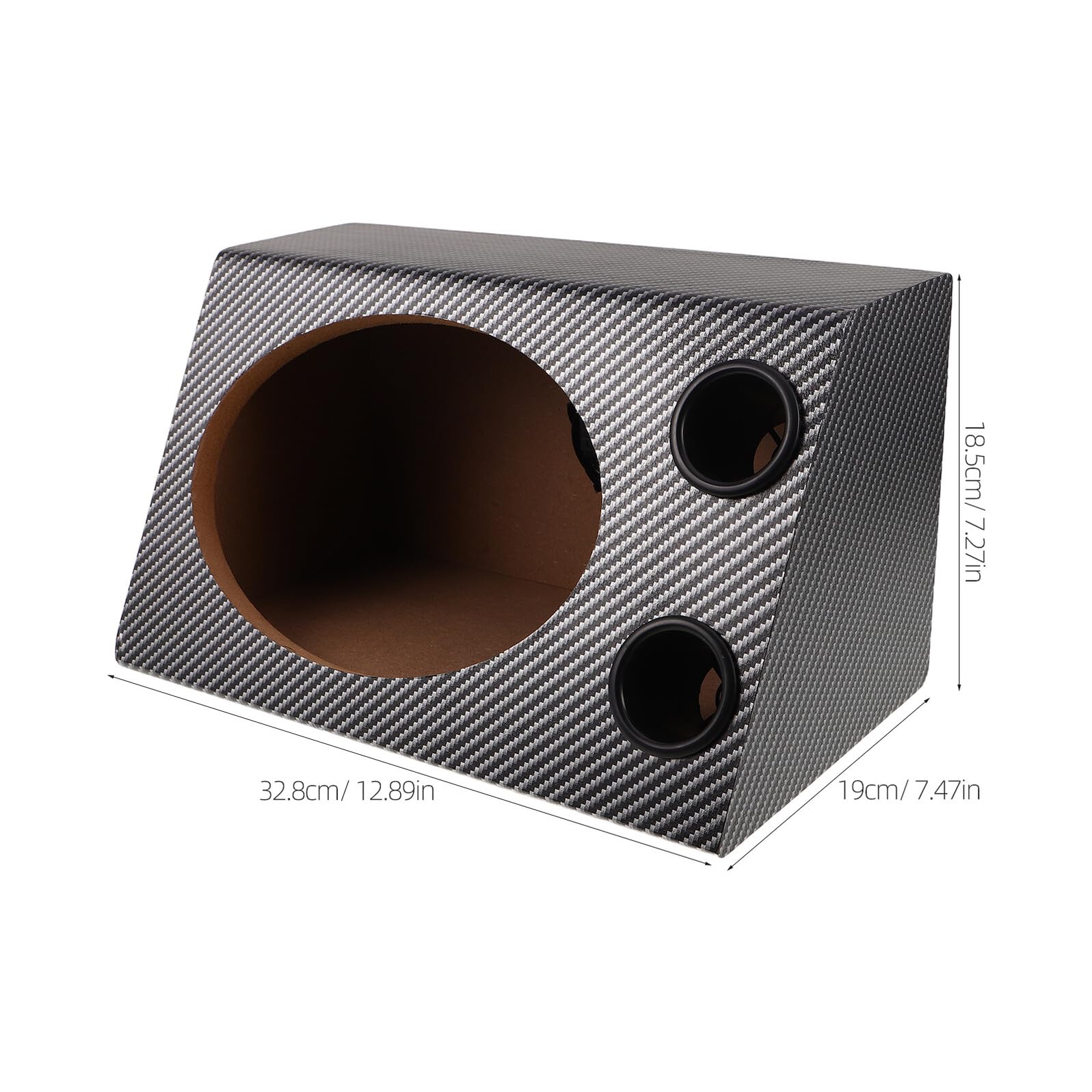 Garneck Cassa Altoparlante Subwoofer in Legno e Pvc per Auto e Casa Trapezoidale