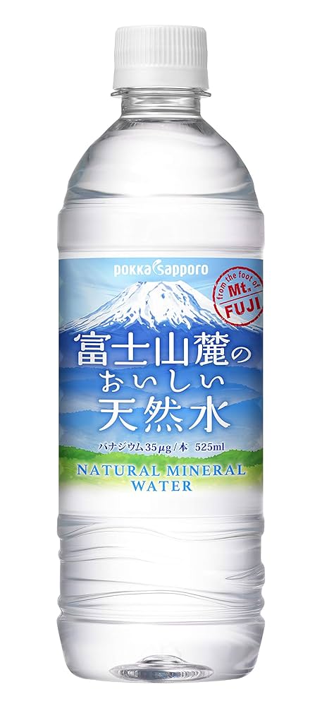 Amazon.co.jp: ポッカサッポロ 富士山麓のおいしい天然水 525ml