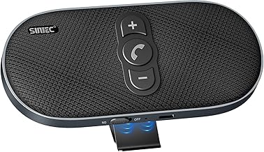 Hands Free Car Phone Kit Bluetooth: 6W Bluetooth Handsfree Car Speaker for Cell Phone Works on Van Truck - Dual Mics Support Siri Voice Assistant Hands-free Kit - BC990G