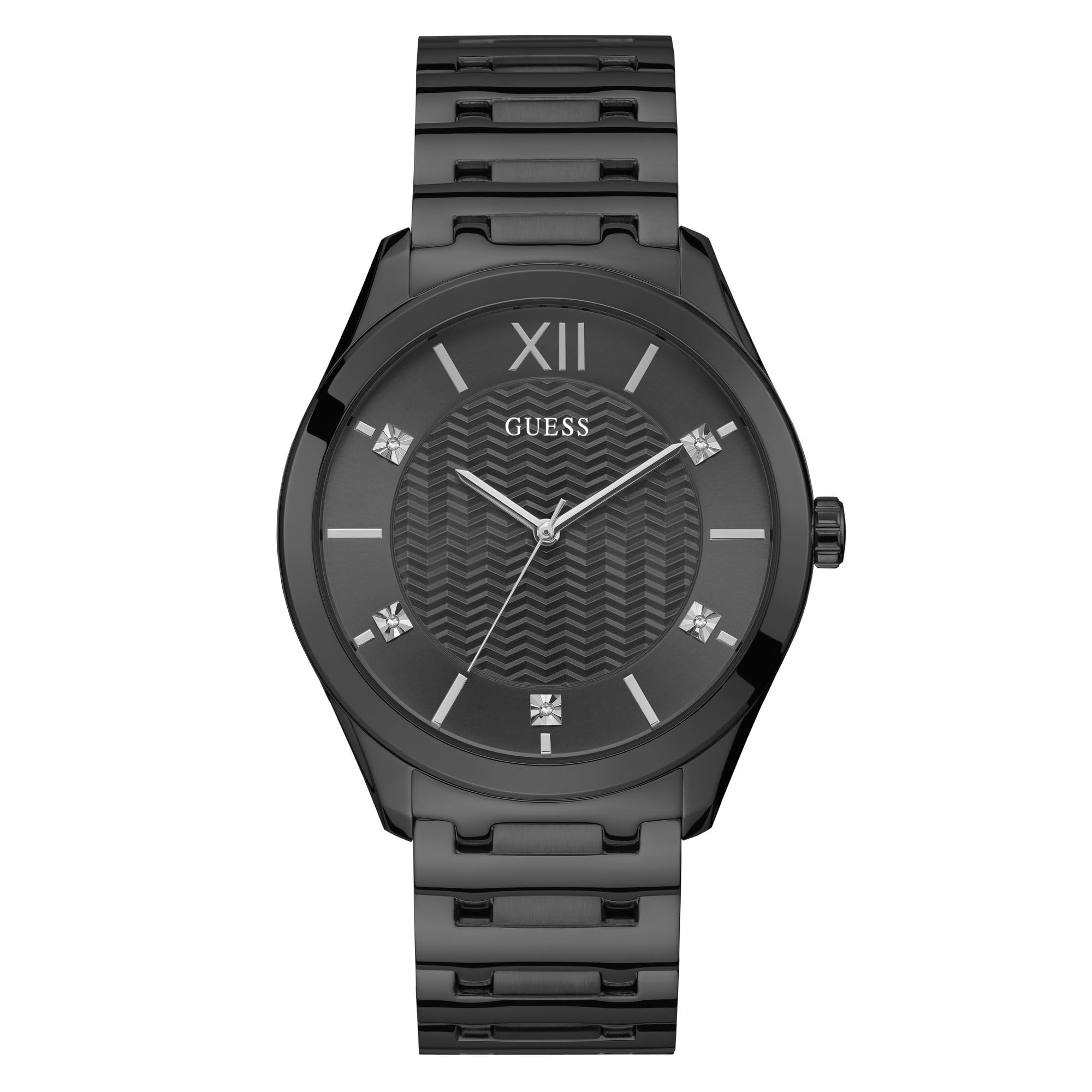 GUESS Men Black Dial Stainless Steel Strap Analog Watch - U1341G3M (B0CGLD2H88) Amazon Price History, Amazon Price Tracker