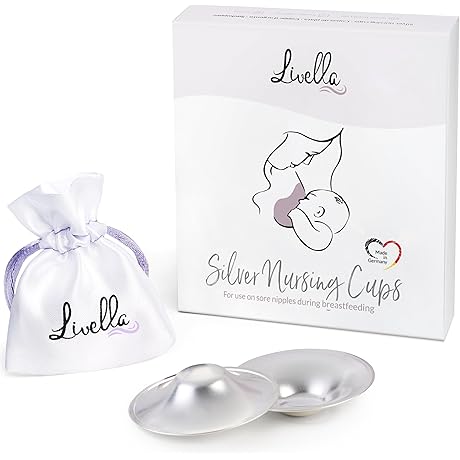 Original German Nipple Cups of Ultra-Pure Silver 999