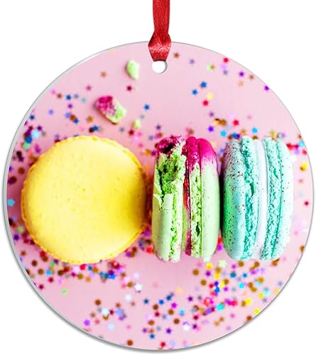 Miniatura 88 de Adorno de Navidad mexicano de tortilla de maíz acrílico adornos para decoraciones de Navidad, divertidos y deliciosos adornos de decoración de árbol