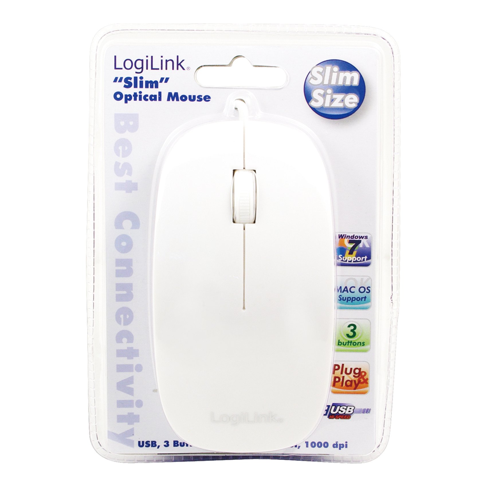 Logilink ID-0062 Flat Style Slim USB Optical Mouse