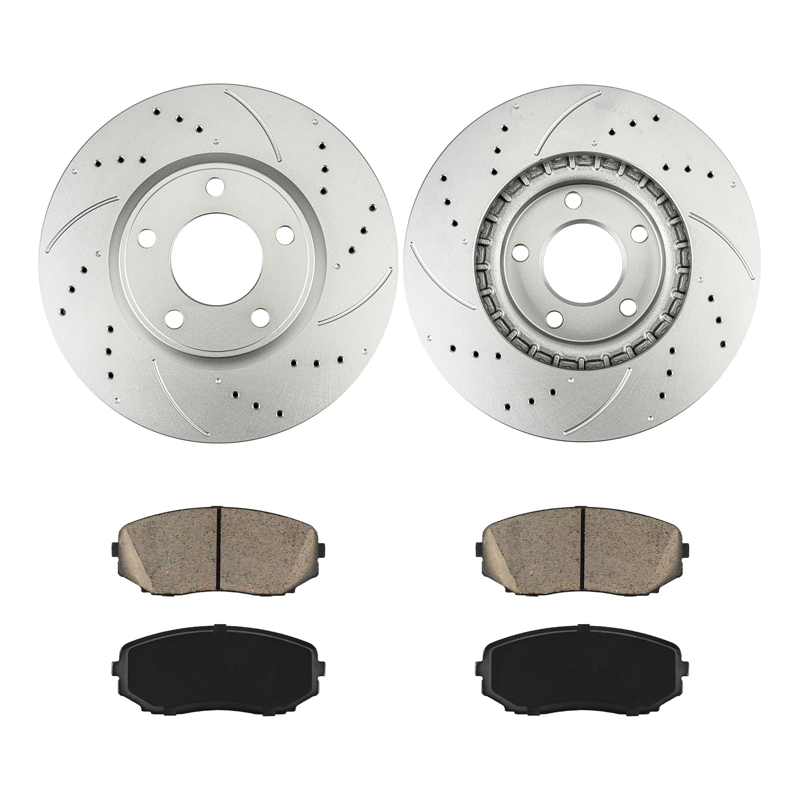 Kit De Frenos Para Ford Edge Y Lincoln - Discos Y Pastillas Delanteros 494808