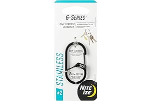 Nite Ize S-Biner Carabiner: Durable Multipurpose Keychain Clip Perfect for Camping, Travel, or Everyday Use