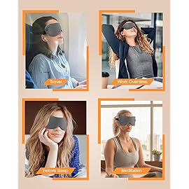 Heated Eye Mask, Cordless Warm Eye Compress for Dry Eyes, Blepharitis, Light Blocking Heat Eye Mask for Men Women, 1000mAh Rechargeable Battery and Washable Cover (Grey)