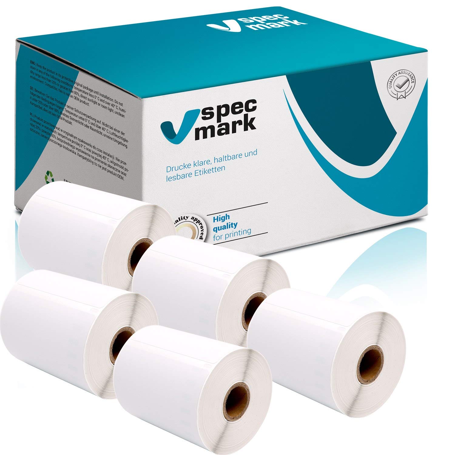 specmark Etikettenrollen S0904980 104 mm x 159 mm 5 Rollen