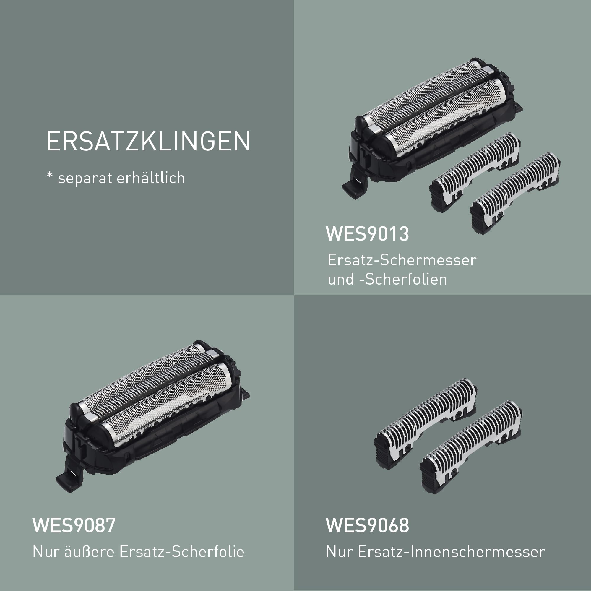 Panasonic Series 700 ES-ALT4B 3-Klingen-Nass- & Trocken-Rasierer für Männer, tragbar, kabellos, wasserdicht, Bartdichtesensor, flexibler Rasierkopf, ausklappbarer Trimmer, Dunkelblau