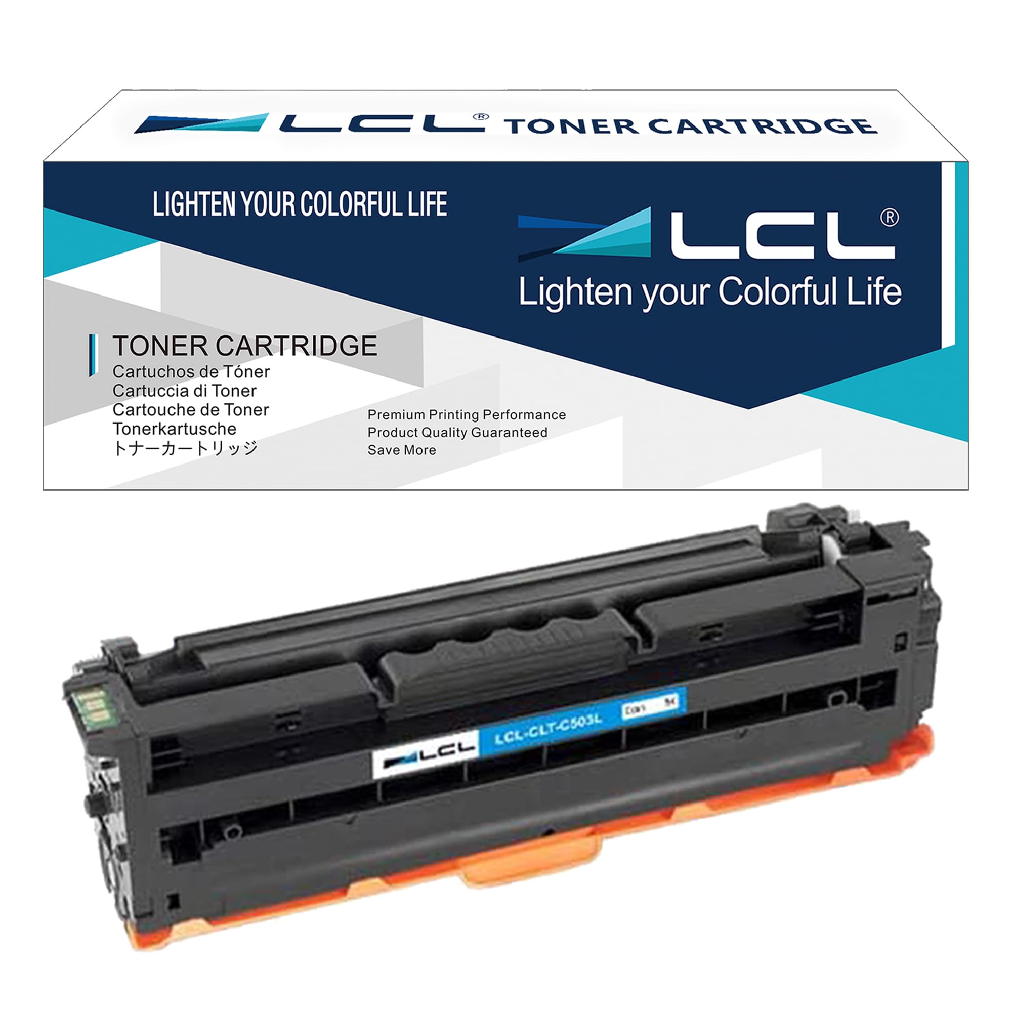 LCL Cartucce di Toner Compatibile CLT-C503L CLT-503L (1Ciano) Sostituzione per Samsung SL-C3010ND/C3060FR SL-C3060ND