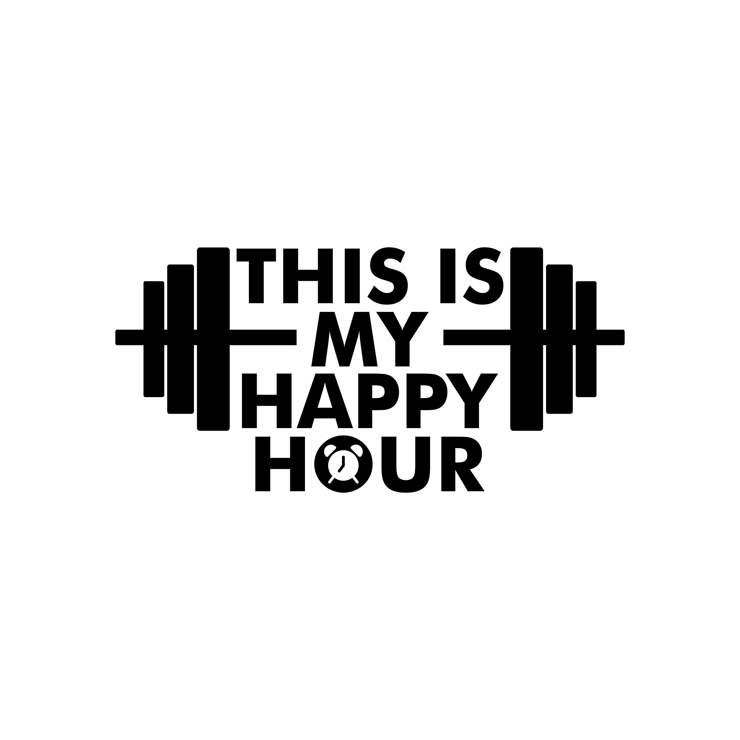 Vinyl Wall Art Decal This Is My Happy Hour 12 X 25 Trendy Motivational