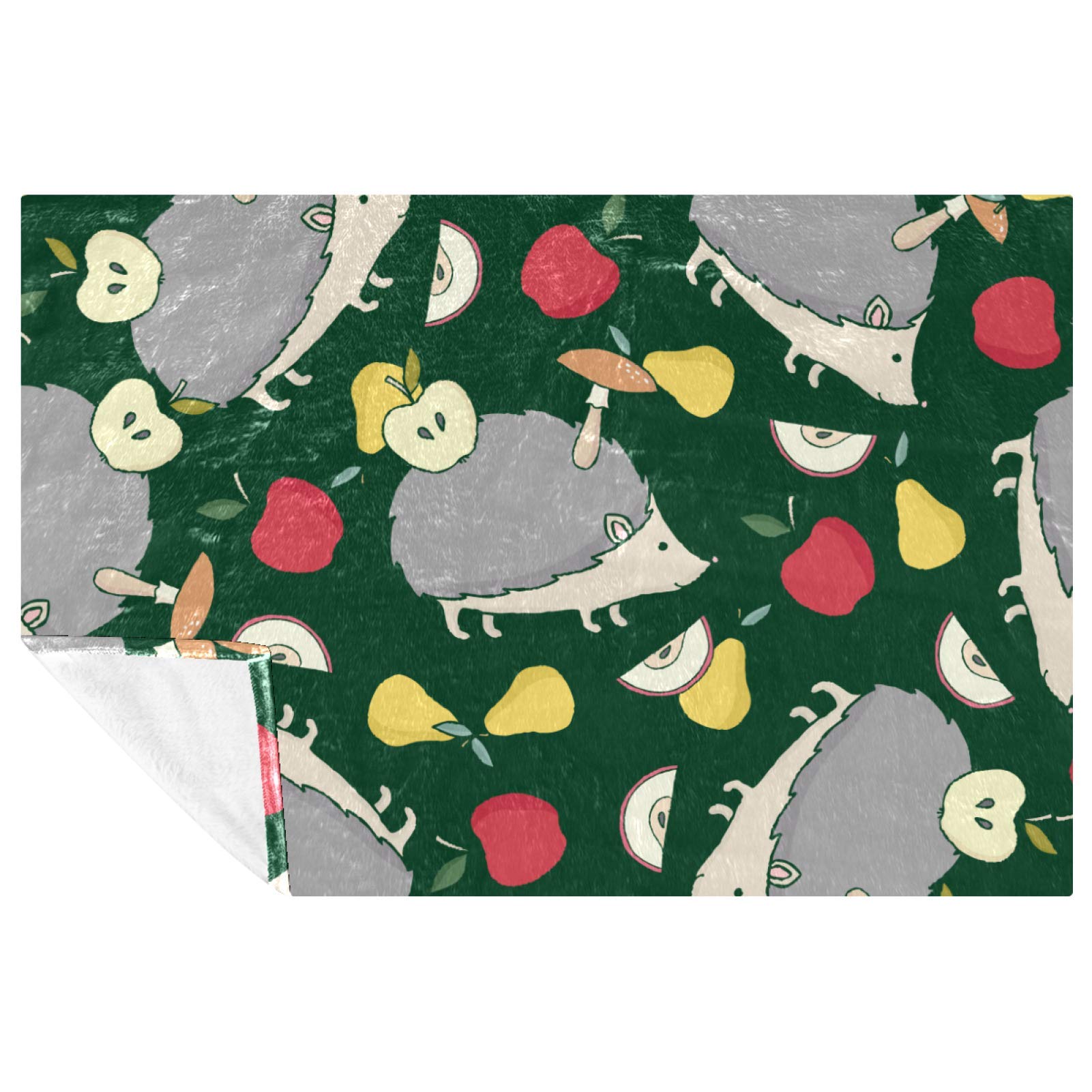 Plaid hérisson pour pique-nique, camping et plage en grand format