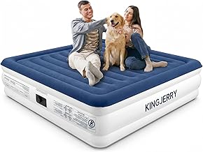 KINGJERRY Queen Air Mattress with Built-in Pump