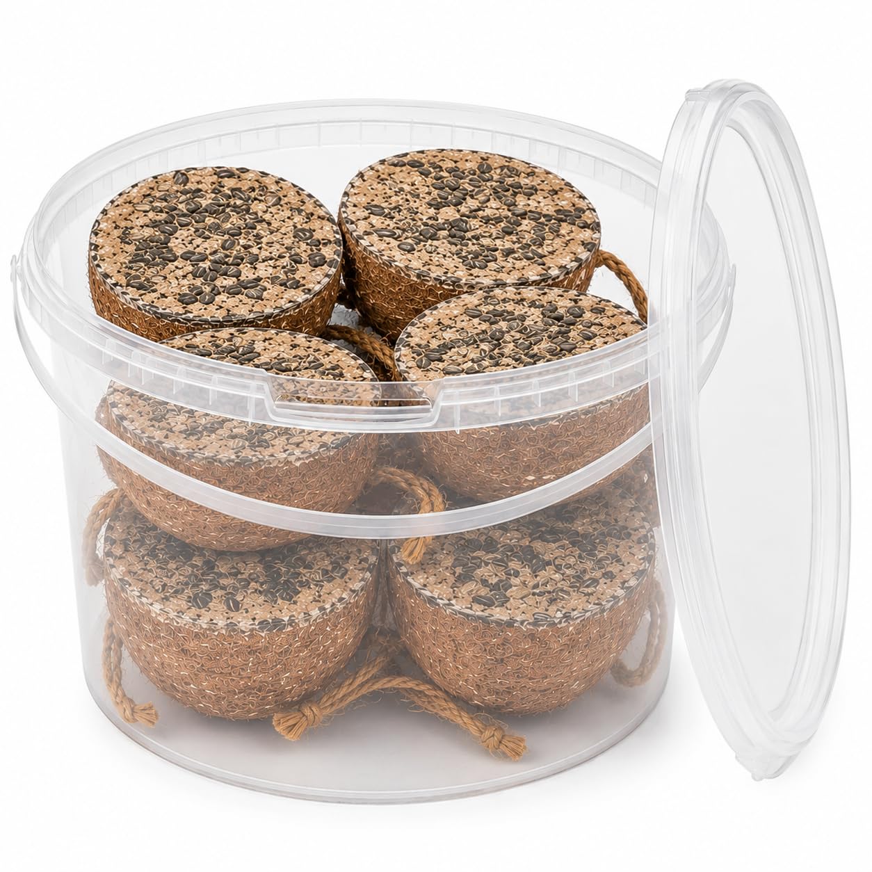 Sunflower Coconut Halves, Wild Bird Food, 2.5L Tub