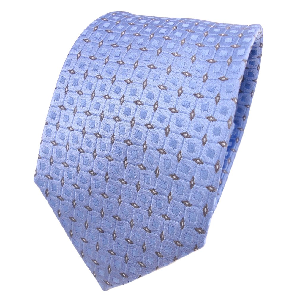 Cravatta Uomo In Seta Blu Scuro Con Pois Argento – Lunghezza 150 Cm, Larghezza 7 Cm - 4