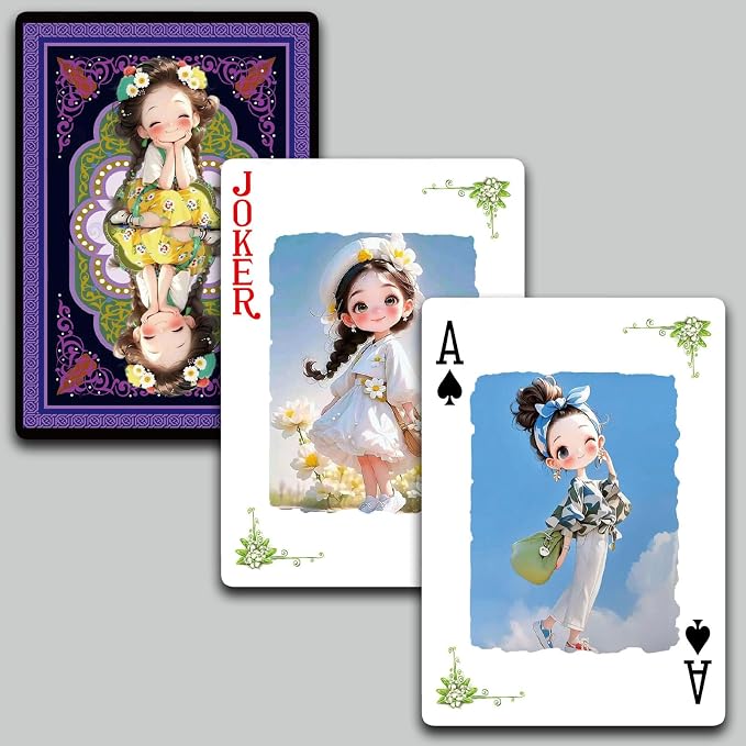 Baraja de cartas de poker con diseño Sunshine Girl 54 cartas miniatura 2