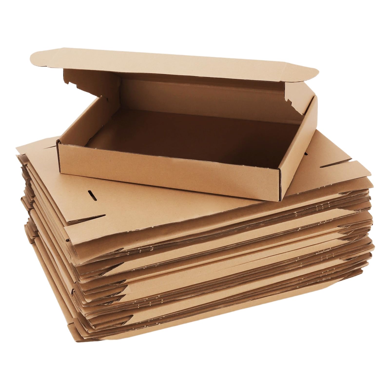 Senjeok Brown 30 Pack A4 Corrugated Cardboard Shipping Boxes, Mailing Boxes For Small Business Packaging, Gift Wrapping, Postal, 300 X 215 X 50 Mm