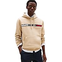 Tommy Hilfiger Uomo Felpa con Cappuccio Chest Insert con Marsupio