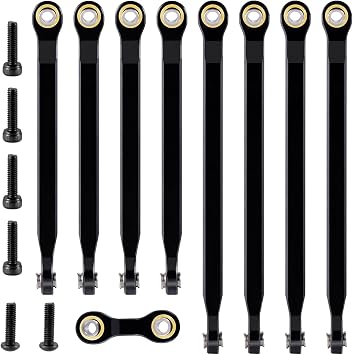8pcs/Set Complete Aluminum Suspension Linkage Upper Lower Link Set for 1/16 E-REVO RC Truck Upgrades