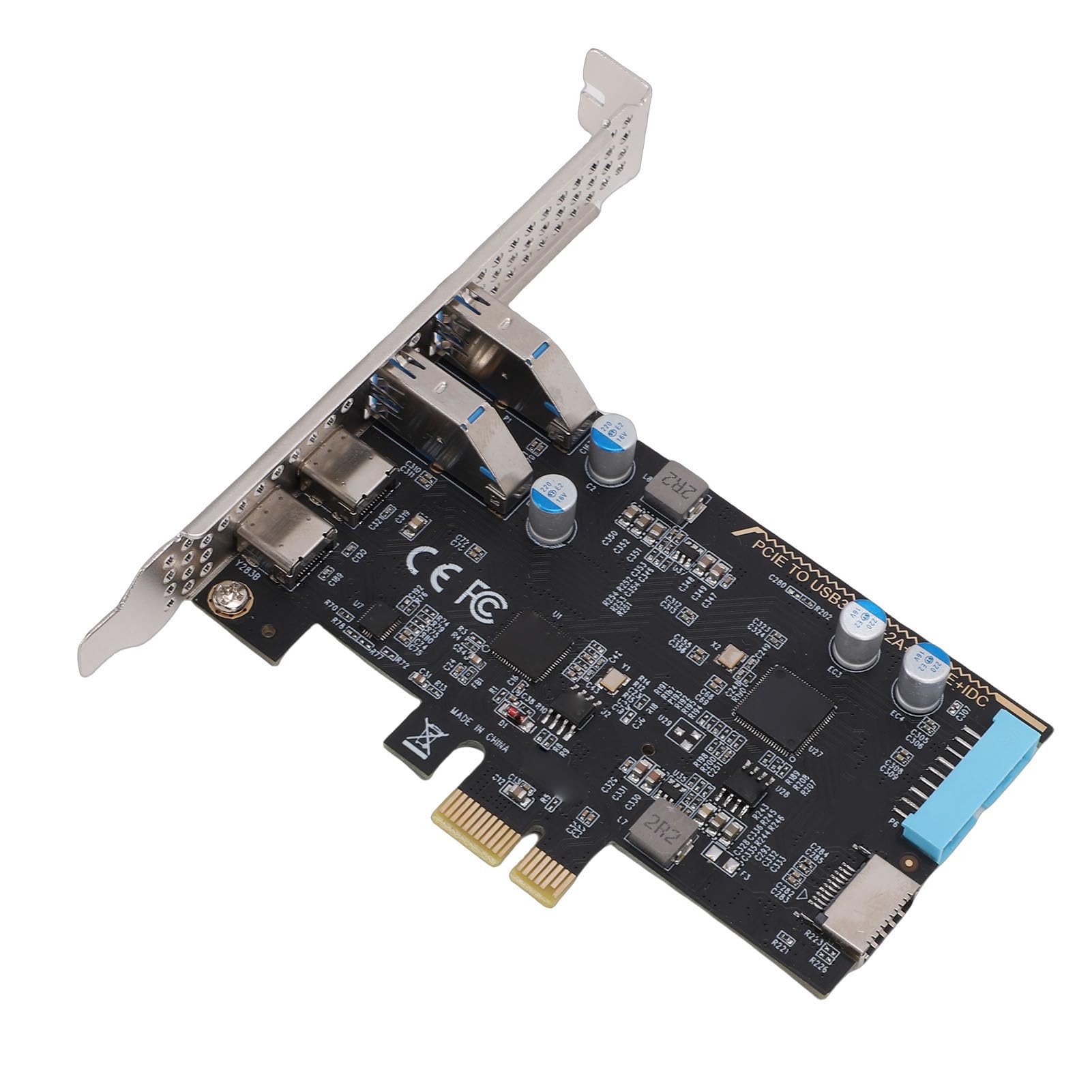 Zunate Scheda PCIe USB 5Gbps 2 Porte USB C Torre Desktop